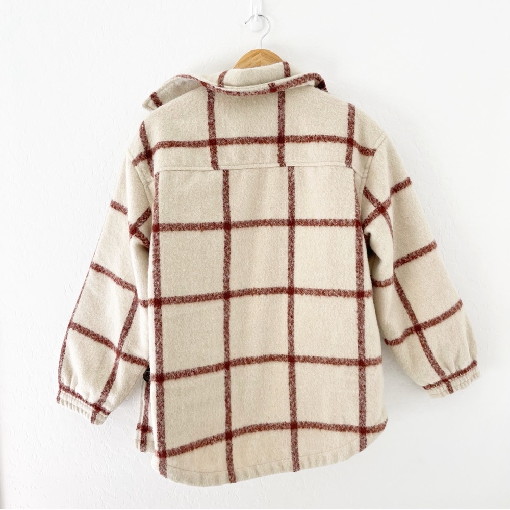 Universal Thread quilted oversized plaid shirt ja… - image 6